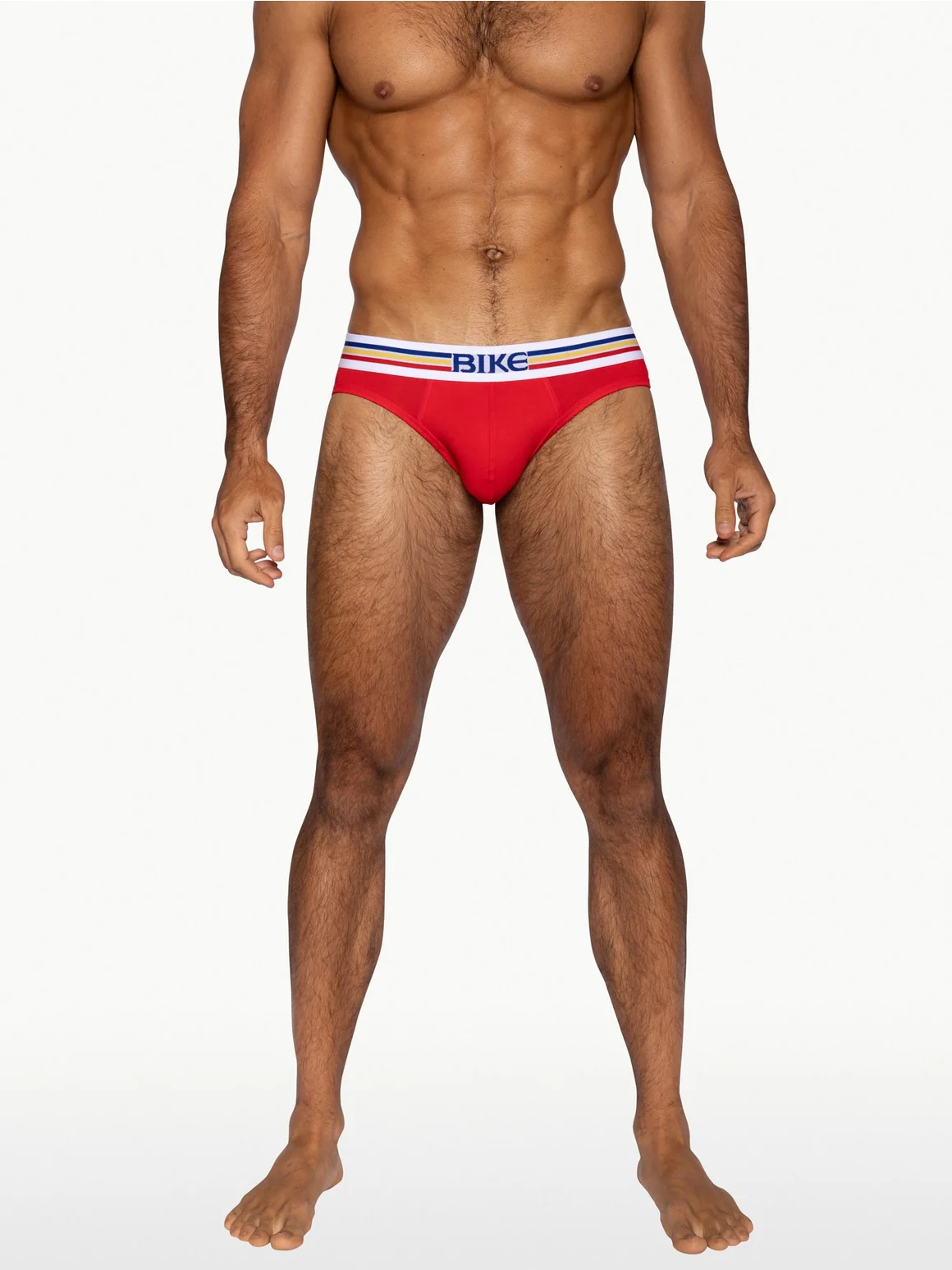 BIKE Stretch Cotton Brief - Samba Red - Image 3