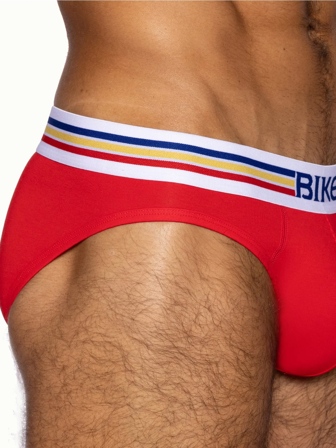 BIKE Stretch Cotton Brief - Samba Red - Image 4