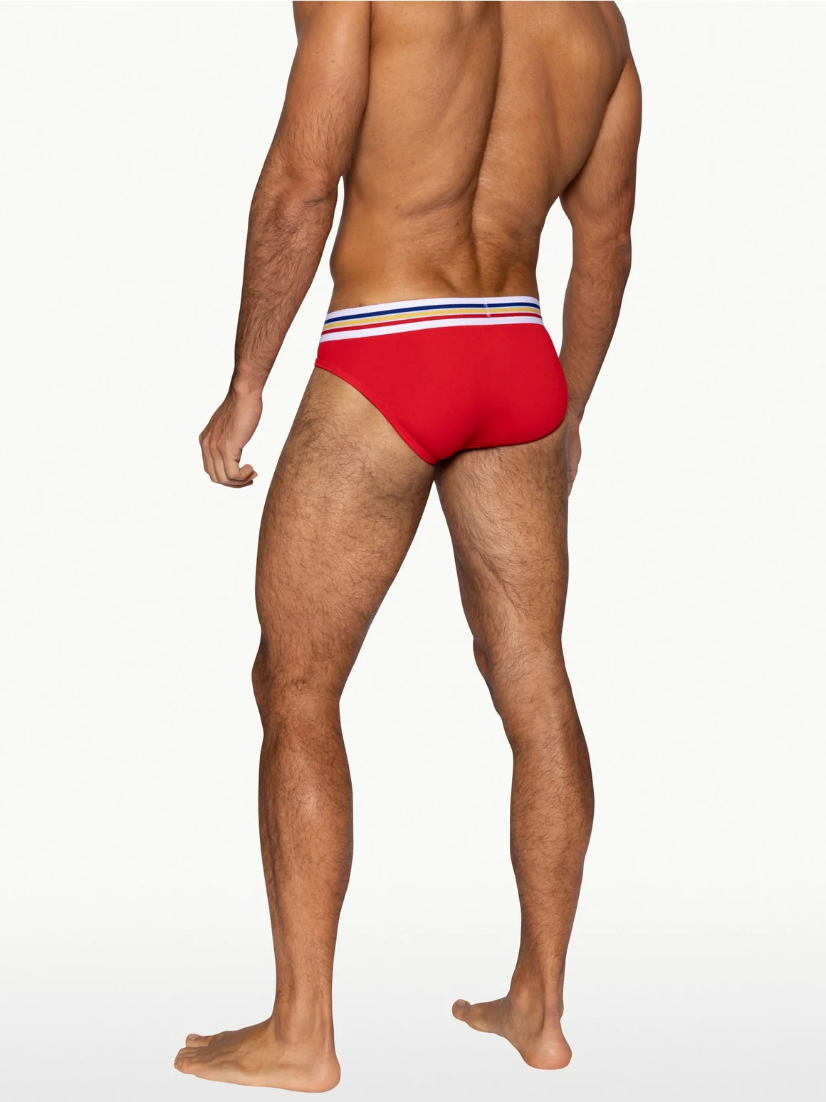 BIKE Stretch Cotton Brief - Samba Red - Image 7