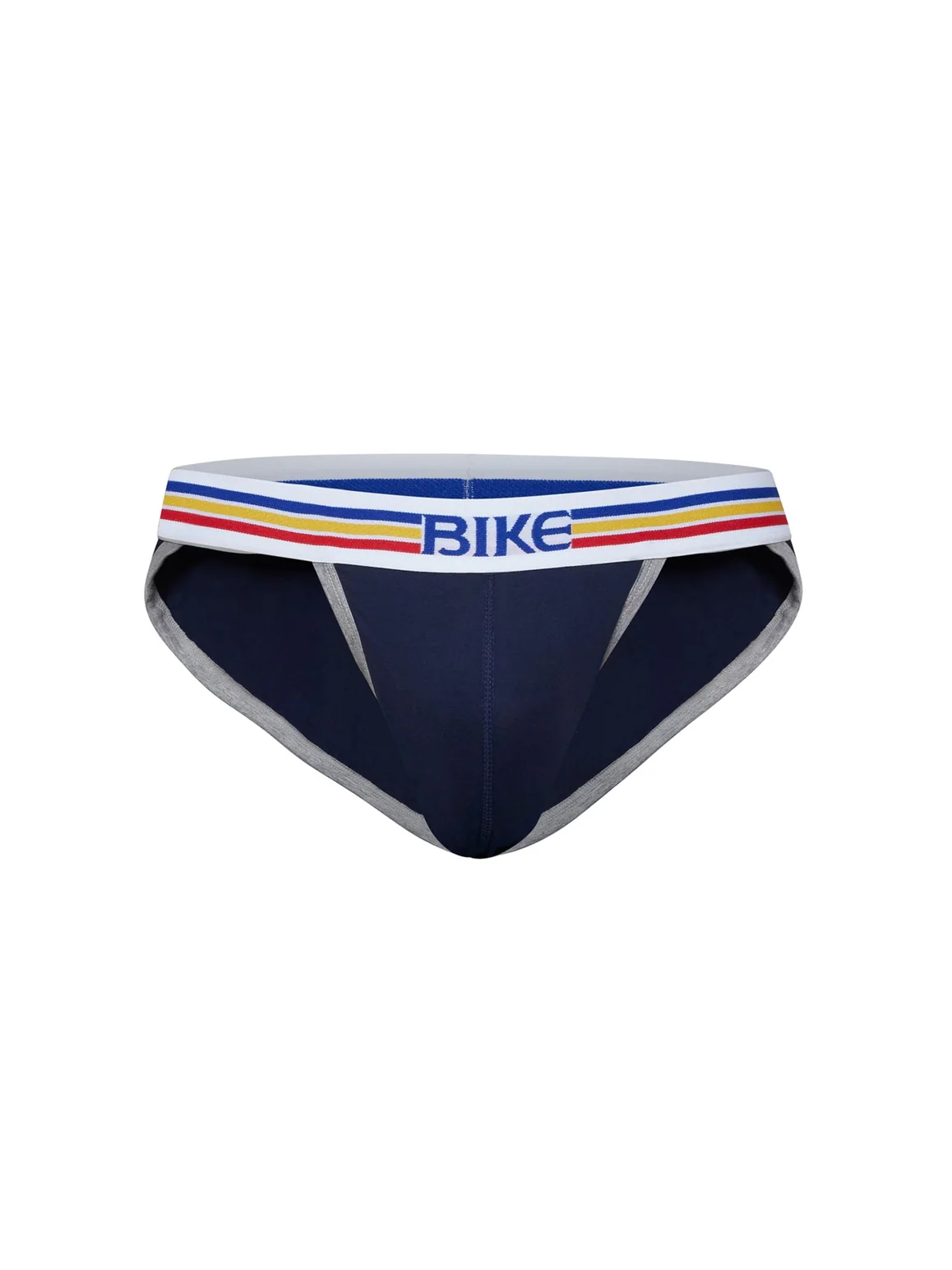 BIKE Stretch Cotton Jock Brief - Navy - Image 2