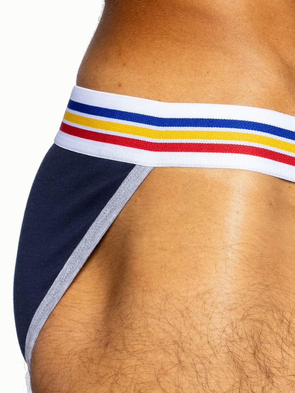 BIKE Stretch Cotton Jock Brief - Navy - Image 5