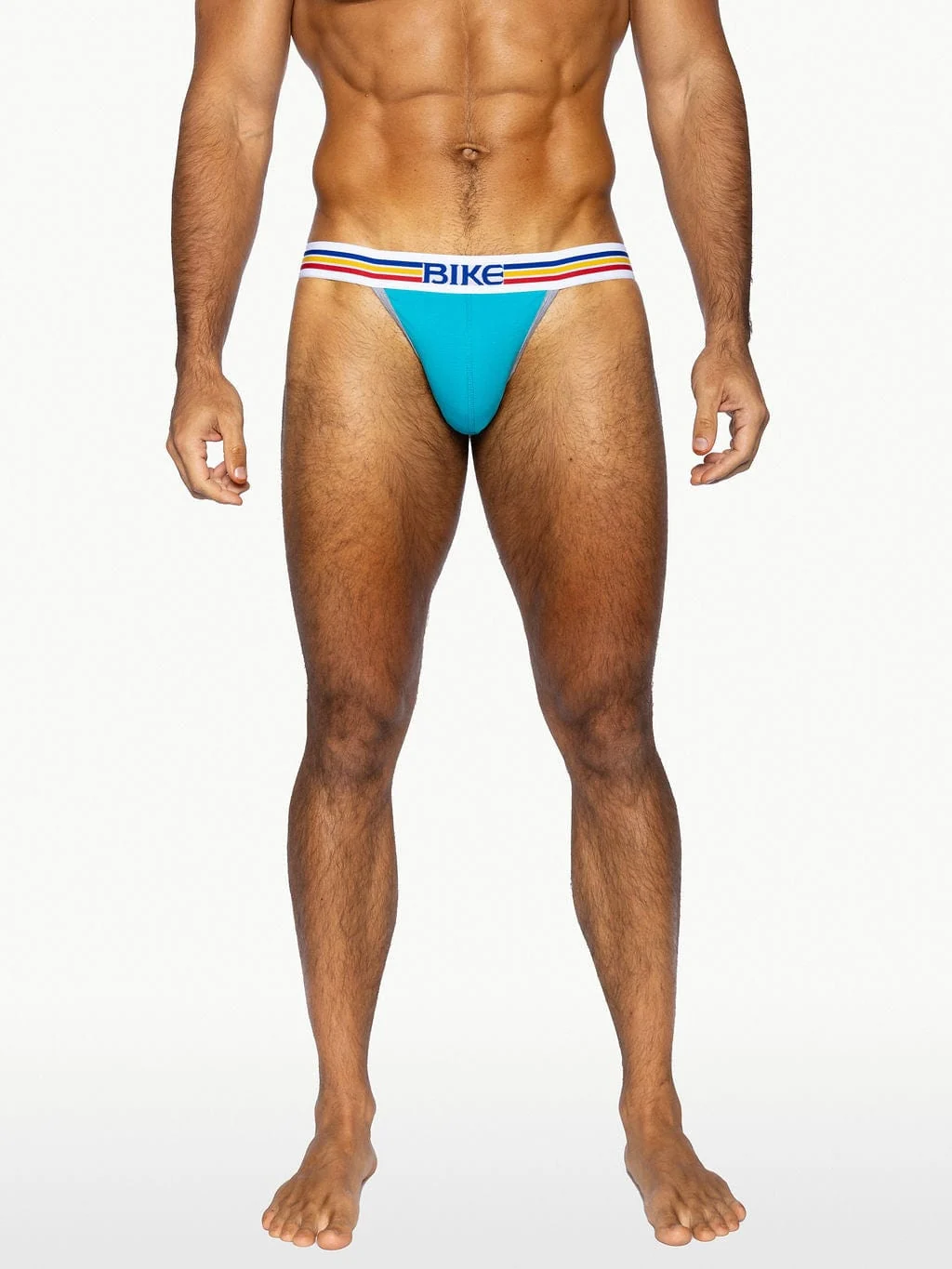 BIKE Stretch Cotton Jock Brief - Blue - Image 3