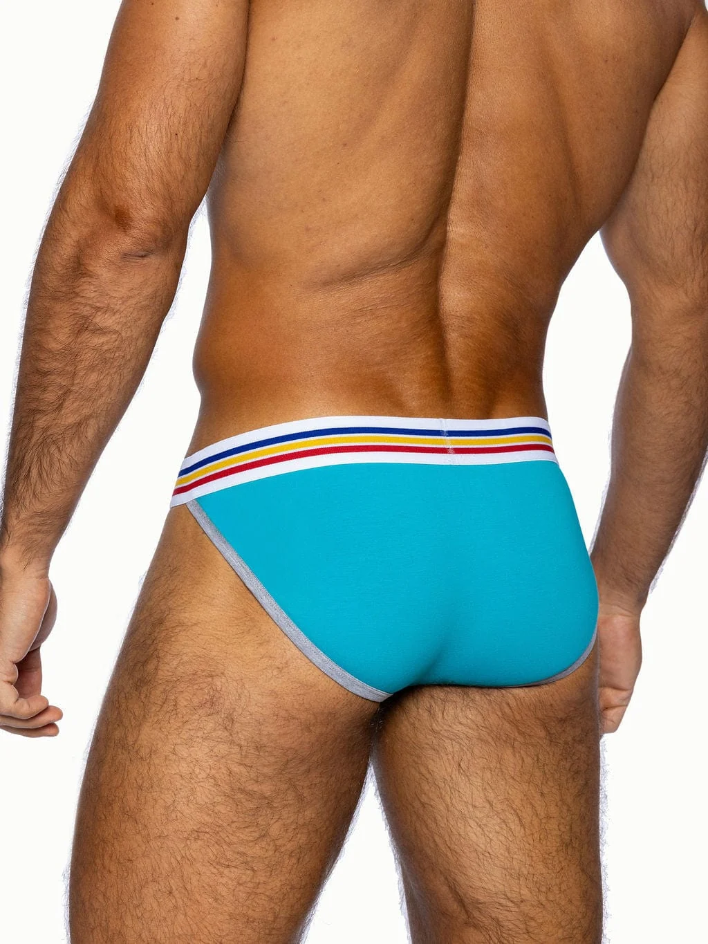 BIKE Stretch Cotton Jock Brief - Blue - Image 6