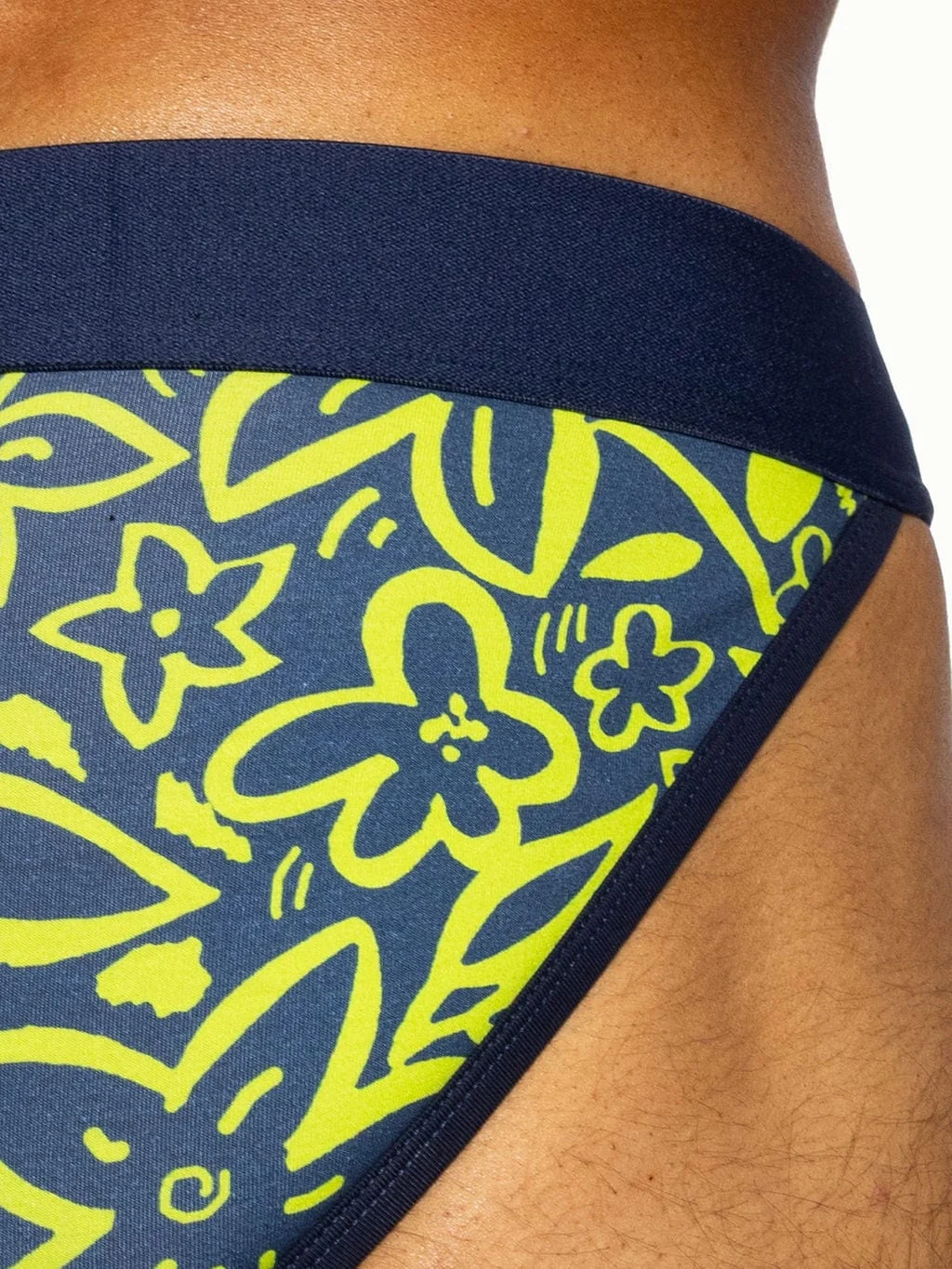 BIKE Stretch Cotton Jock Brief - Flower Party - Image 5