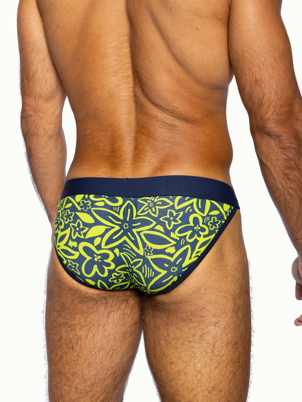 BIKE Stretch Cotton Jock Brief - Flower Party - Image 6