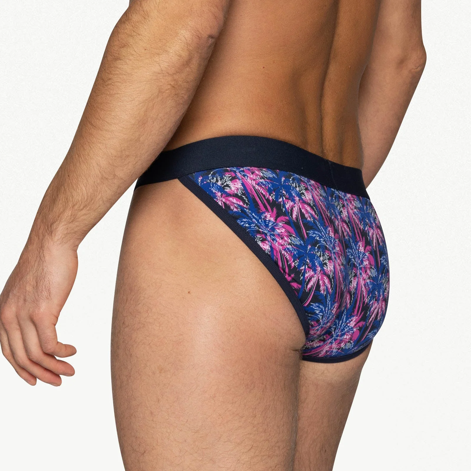 BIKE Stretch Cotton Jock Brief -  Palm PArty - Image 5
