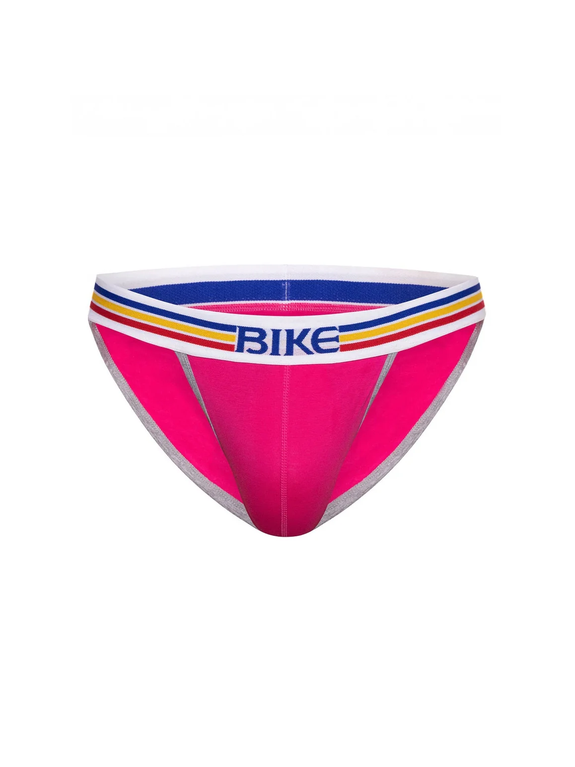 BIKE Stretch Cotton Jock Brief - Pink - Image 2