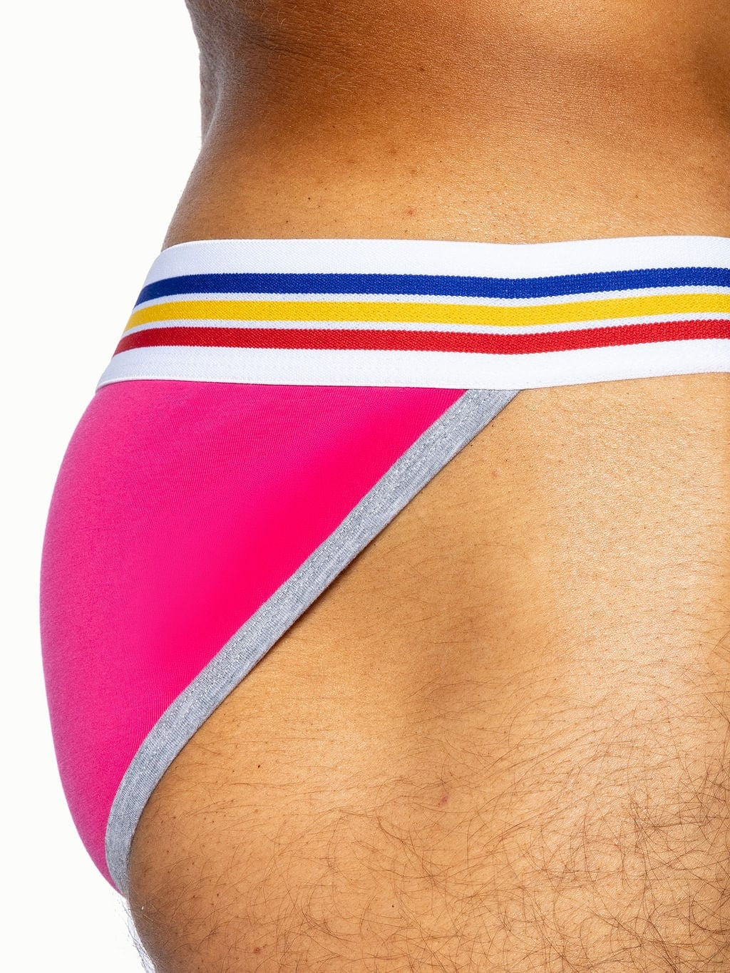 BIKE Stretch Cotton Jock Brief - Pink - Image 5