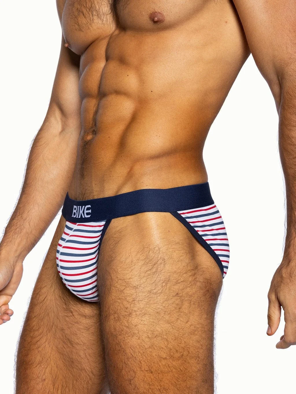 BIKE Stretch Cotton Jock Brief - Sailor Stripe