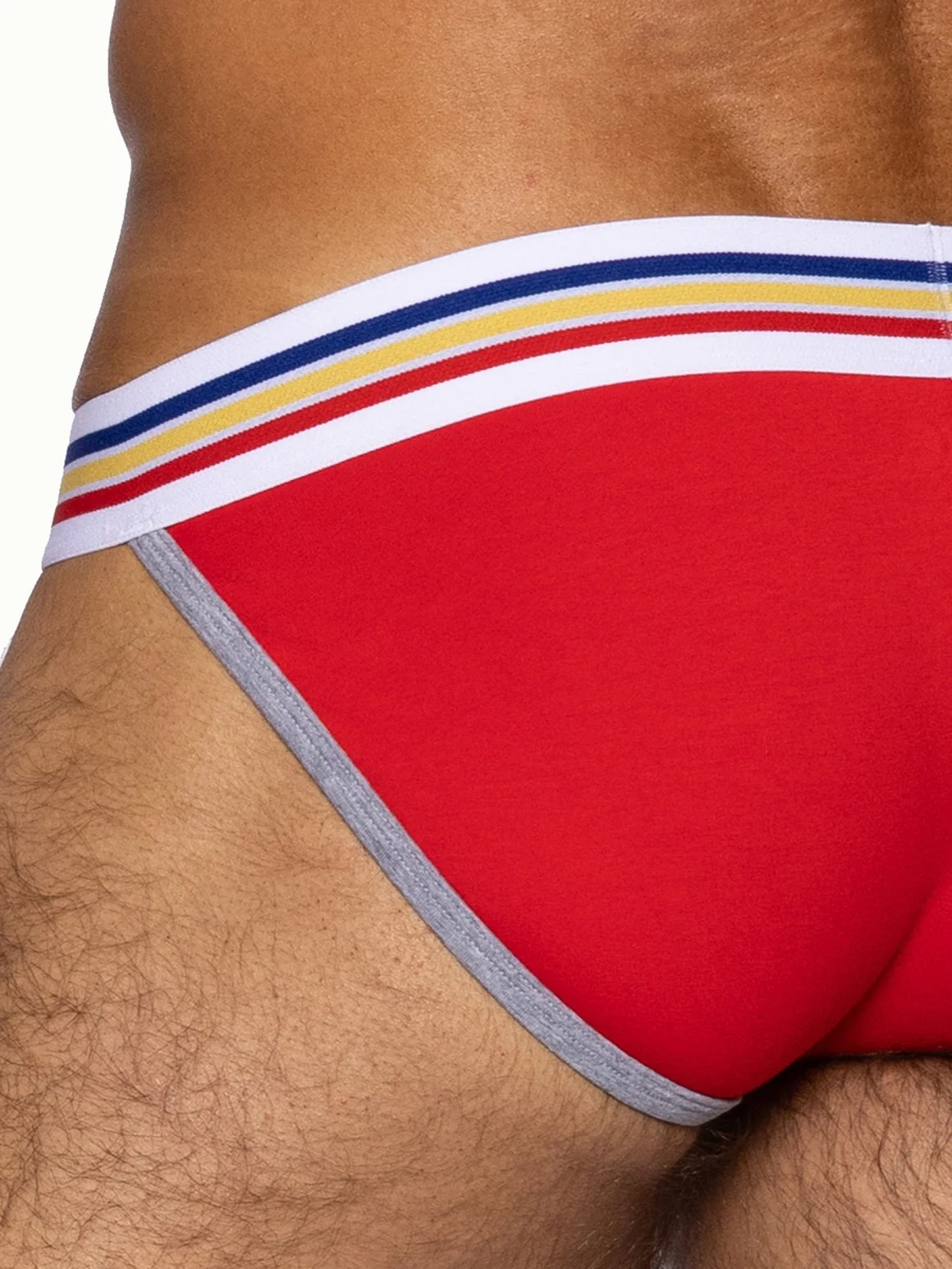 BIKE Stretch Cotton Jock Brief -  Samba Red - Image 6