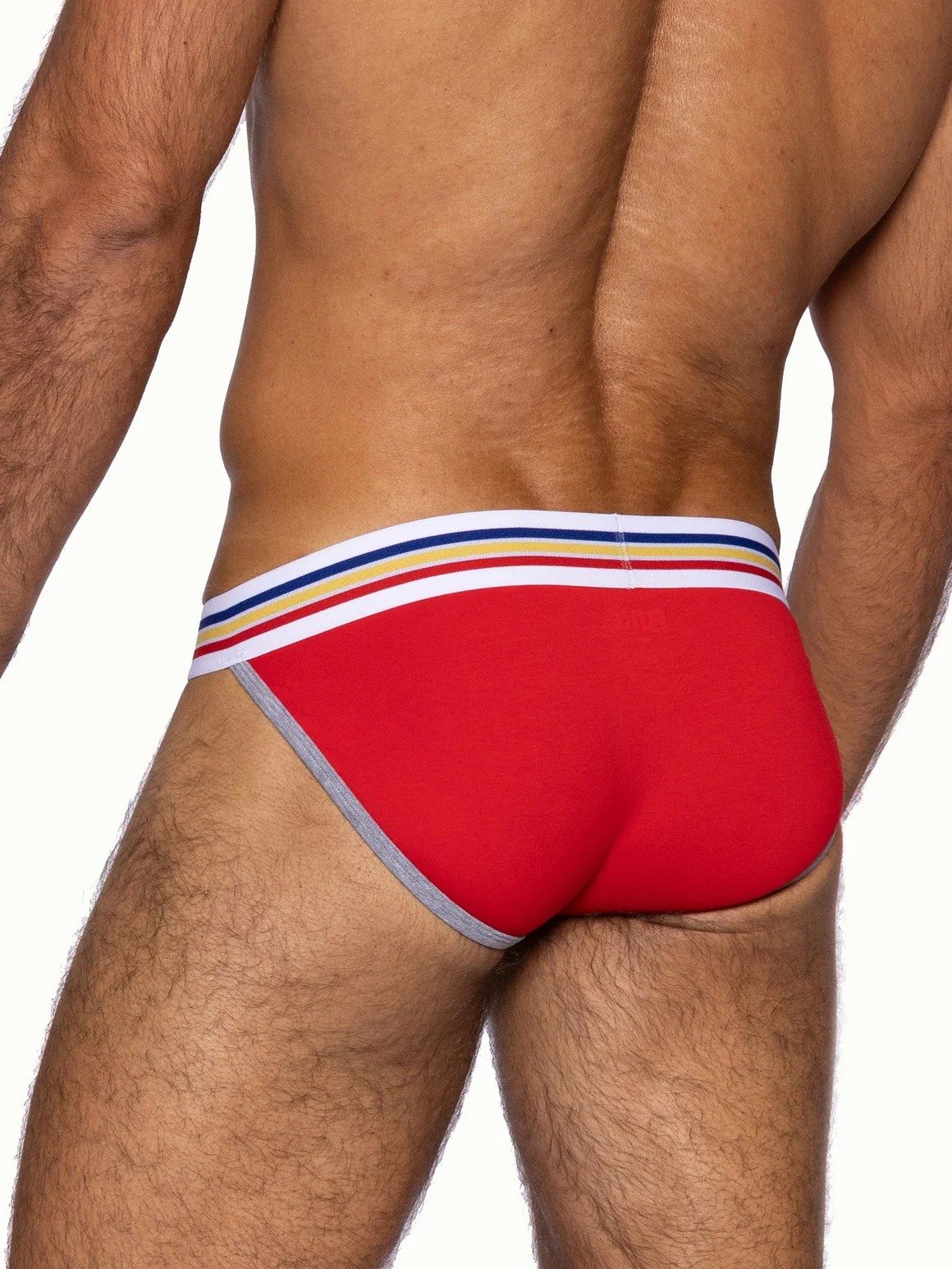 BIKE Stretch Cotton Jock Brief -  Samba Red - Image 7
