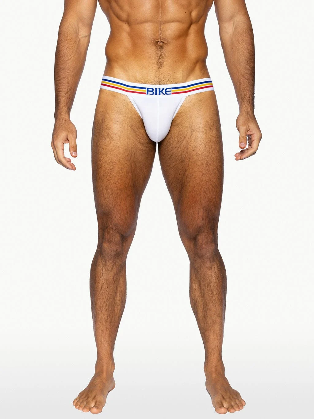 BIKE Stretch Cotton Jock Brief - White - Image 3