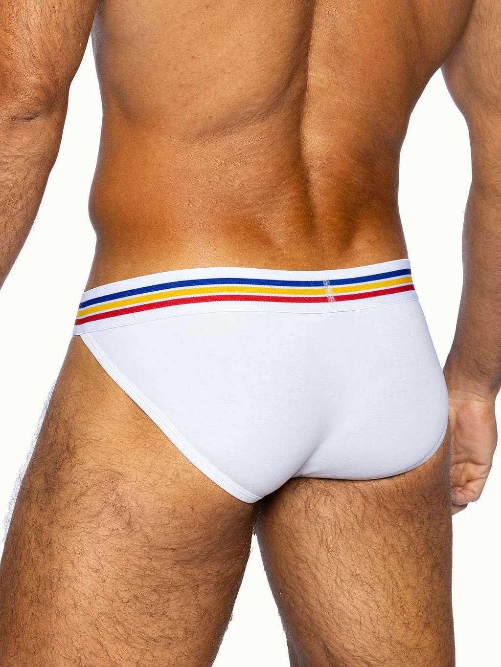 BIKE Stretch Cotton Jock Brief - White - Image 5