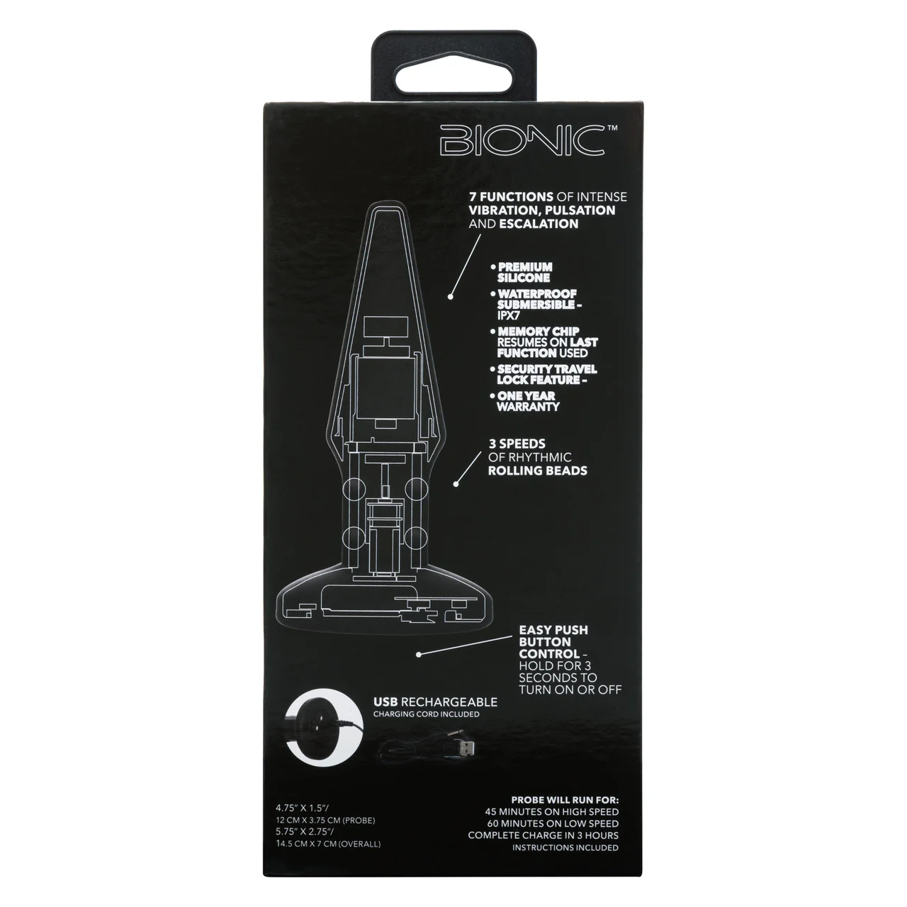 Bionic Beaded Rimming Probe Rechargeable Silicone Anal Stimulator - Image 4