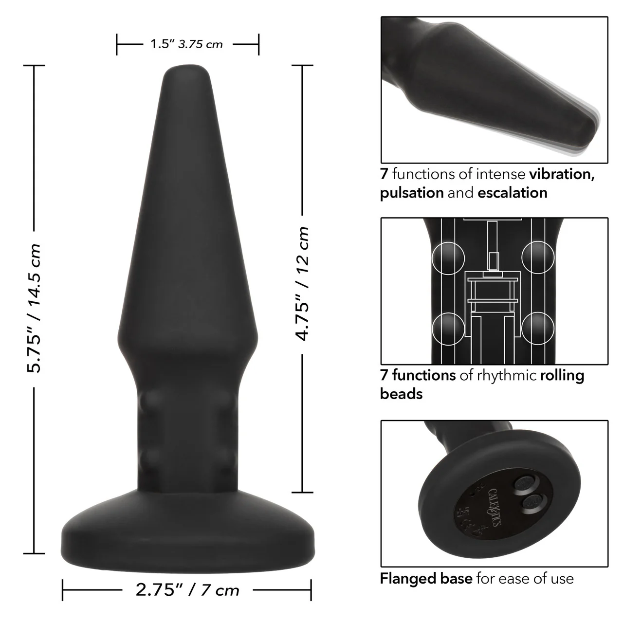 Bionic Beaded Rimming Probe Rechargeable Silicone Anal Stimulator - Image 5