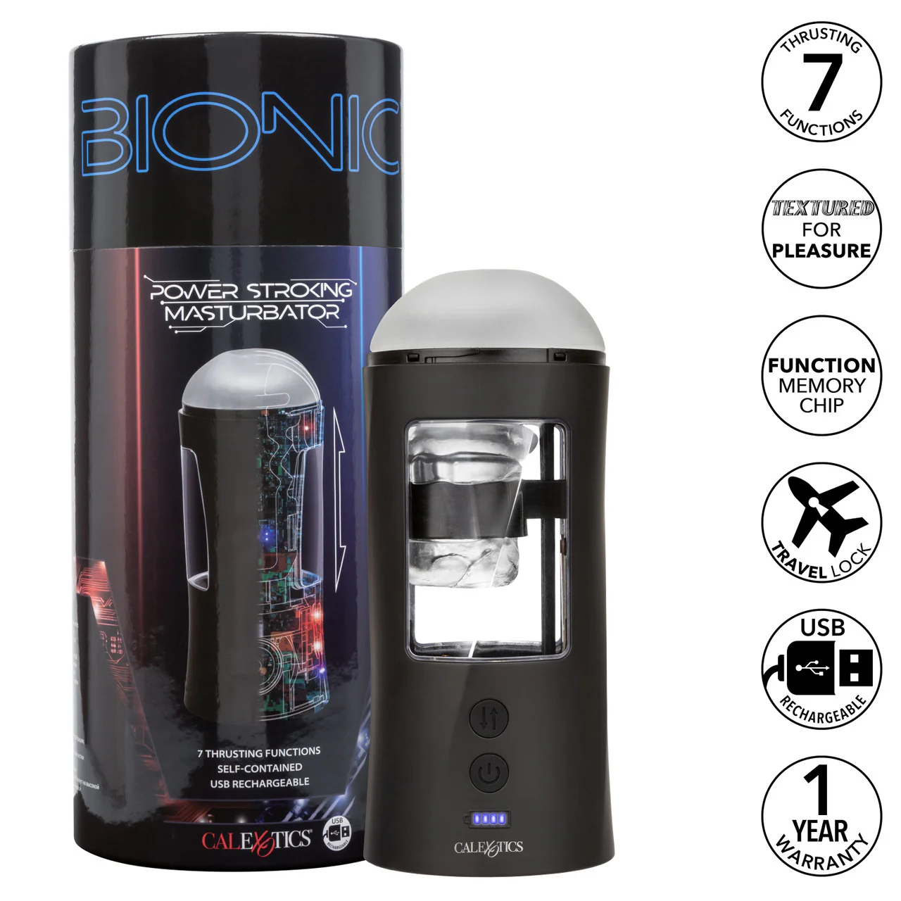 Bionic Power Stroking Rechargeable Masturbator - Image 6