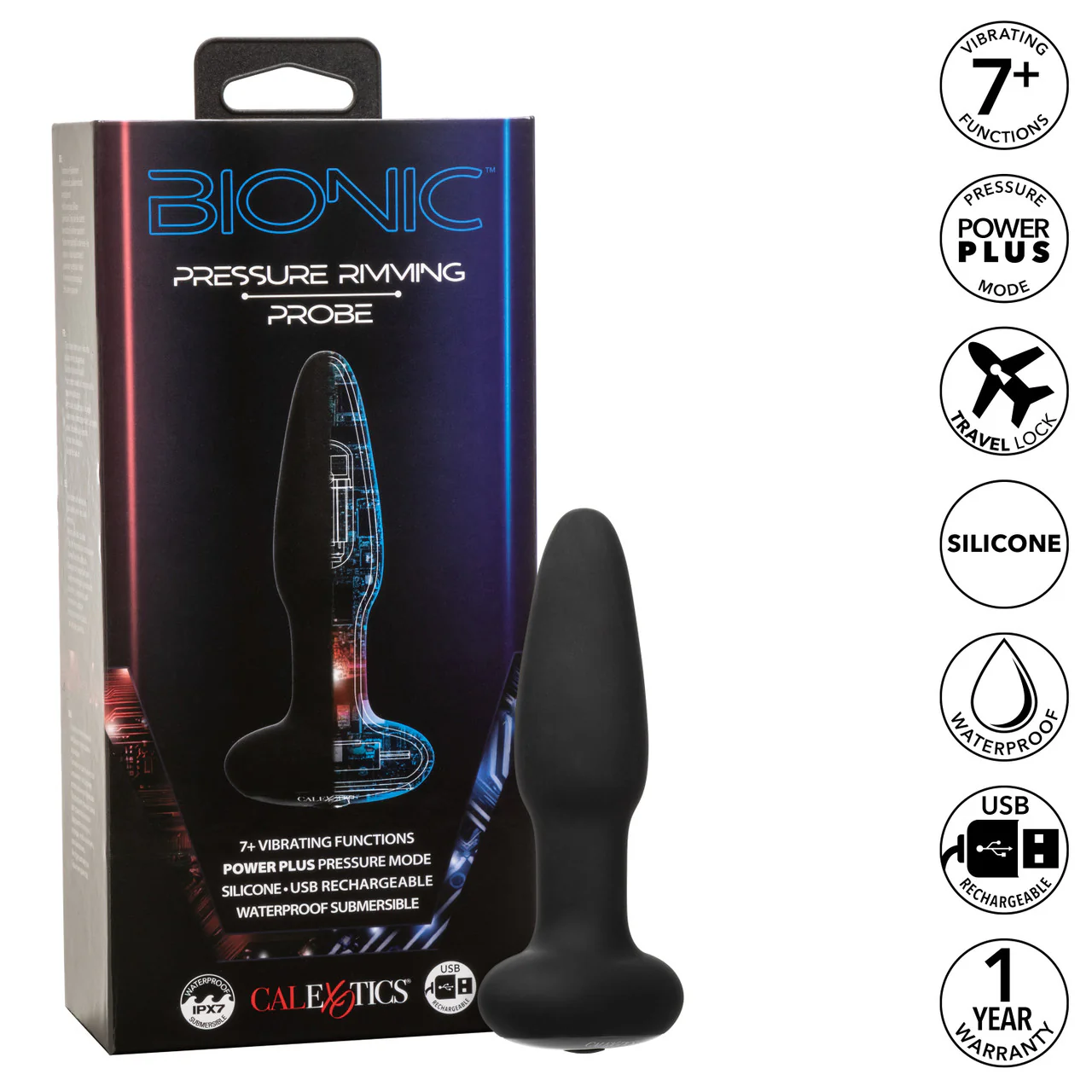 Bionic Pressure Rimming Probe Rechargeable Silicone Anal Stimulator - Image 6