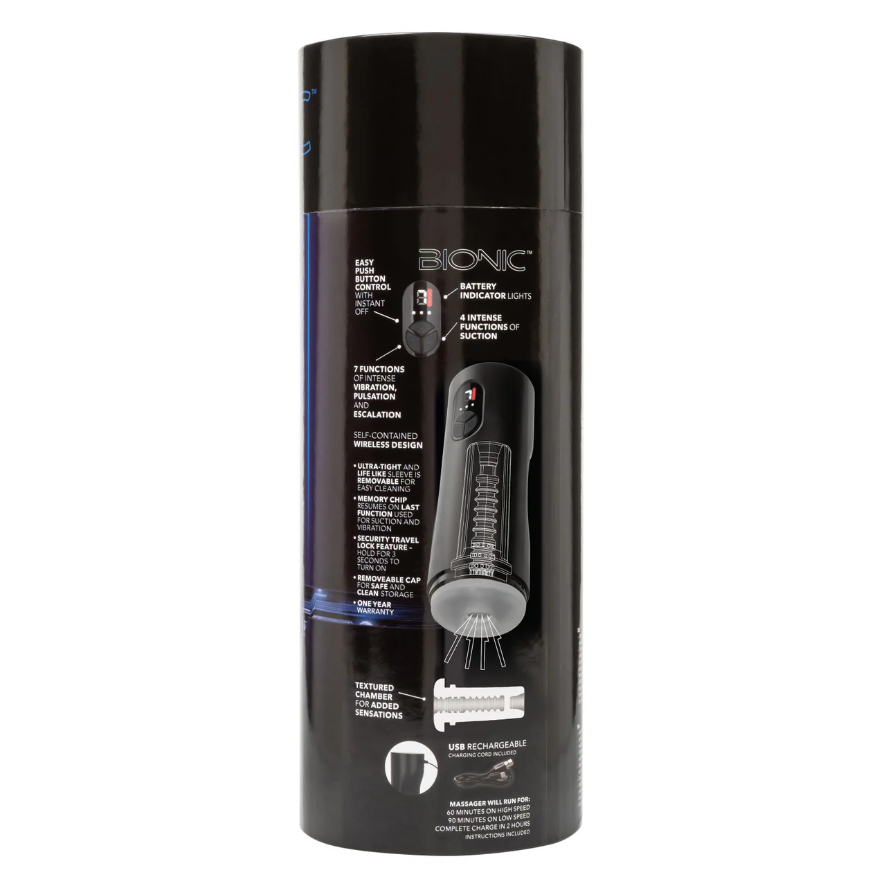 Bionic Sucking and Vibrating Rechargeable Masturbator - Image 19