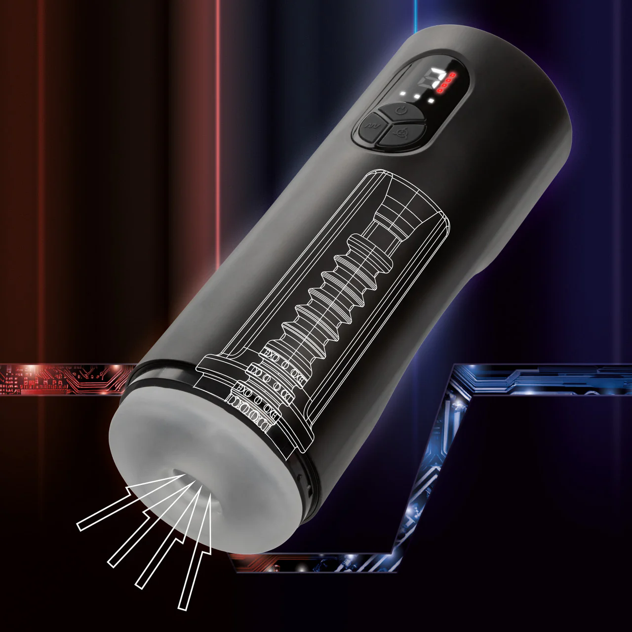 Bionic Sucking and Vibrating Rechargeable Masturbator - Image 9