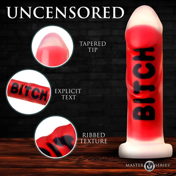 BITCH Silicone Dildo by Master Series - Image 2
