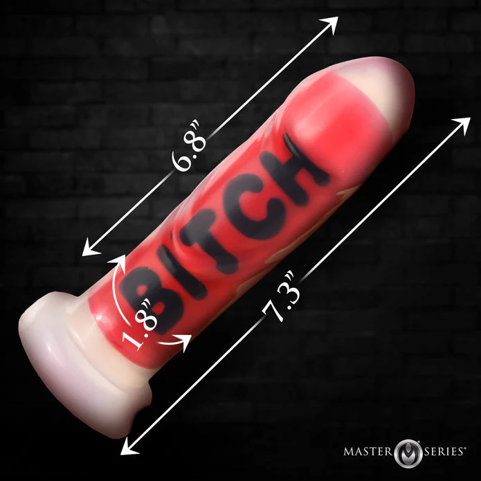 BITCH Silicone Dildo by Master Series - Image 4