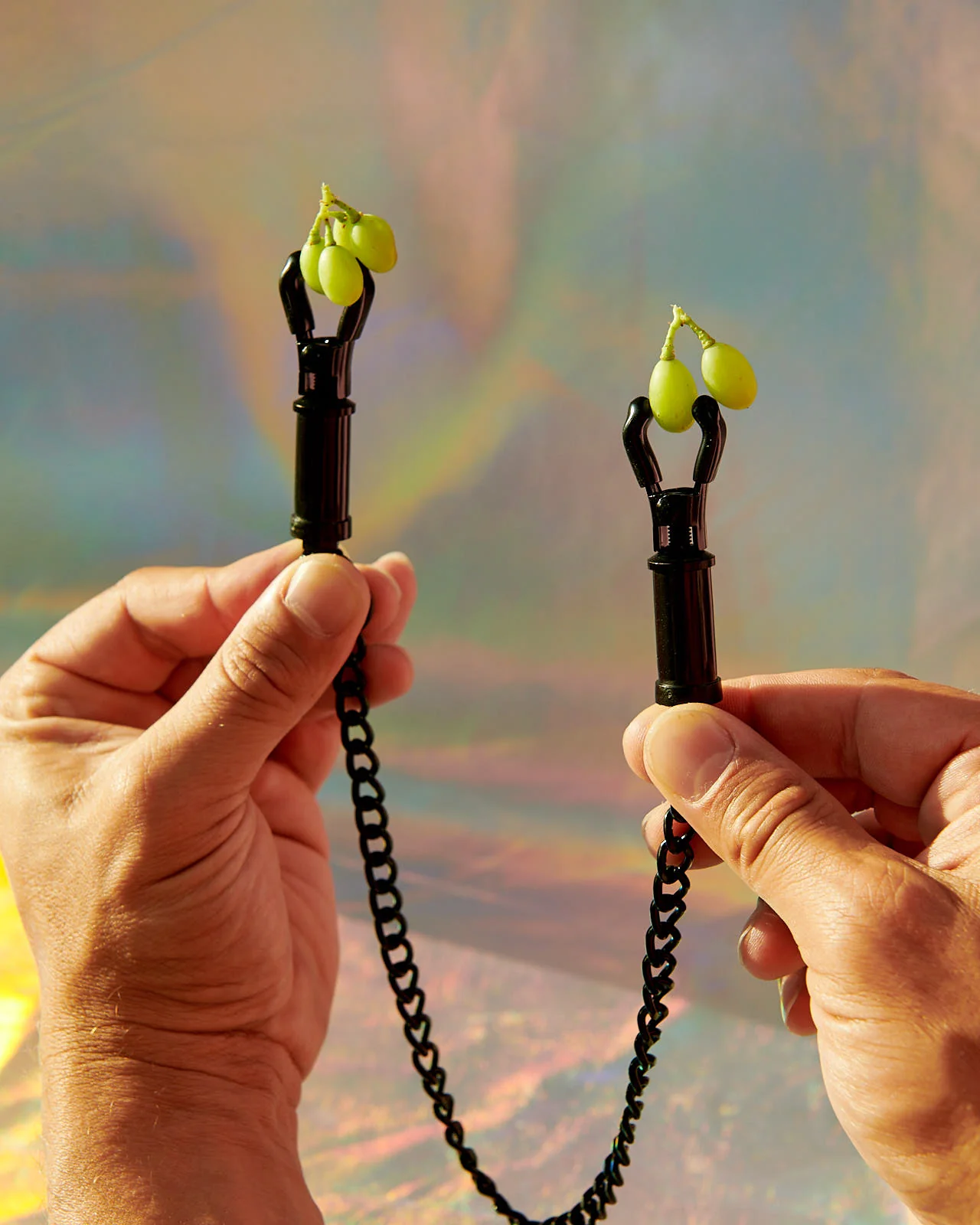 Black Deluxe Adjustable Nipple Clamps - Image 4