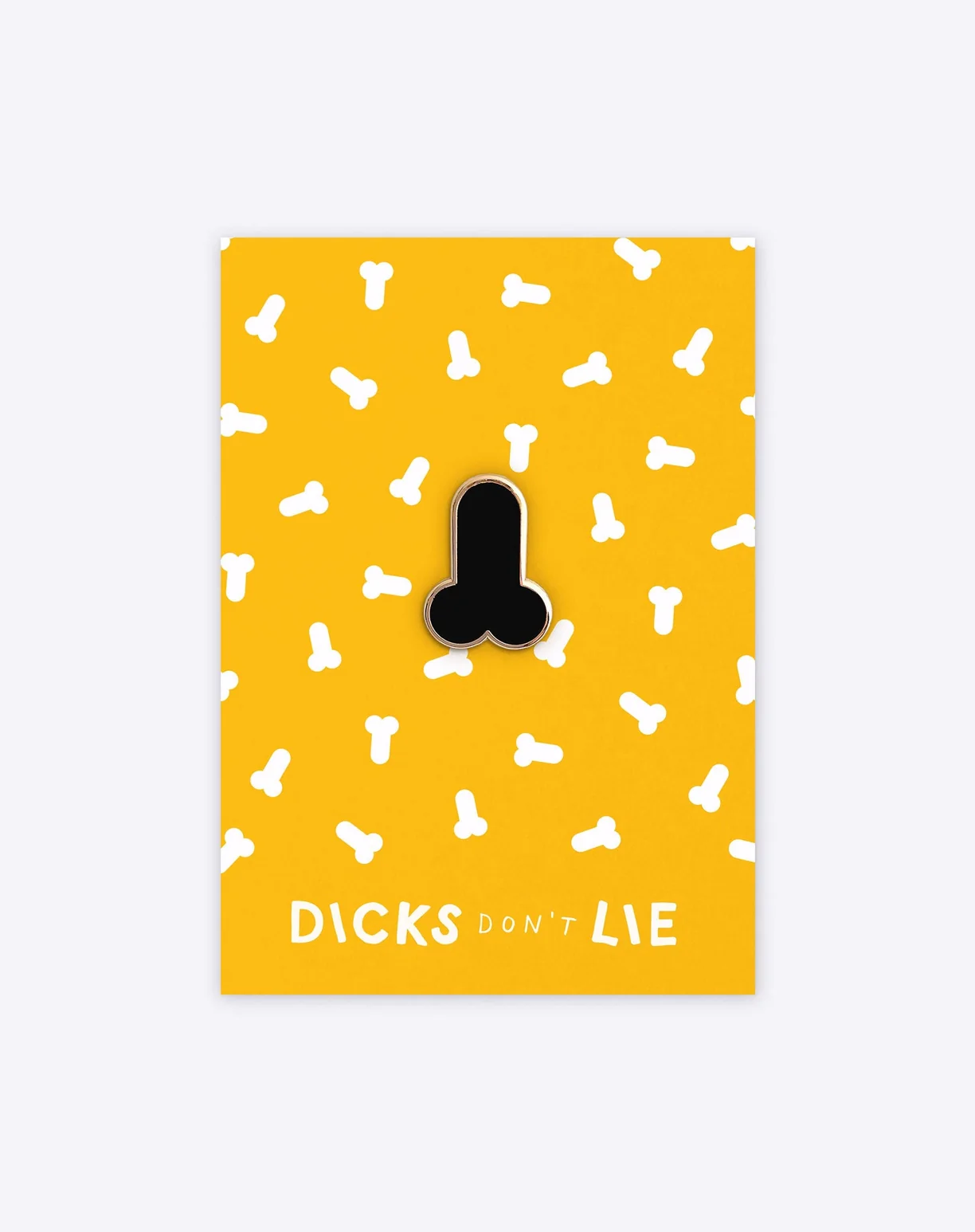 Black Dick enamel pin by Dicks Don't Lie - Image 4