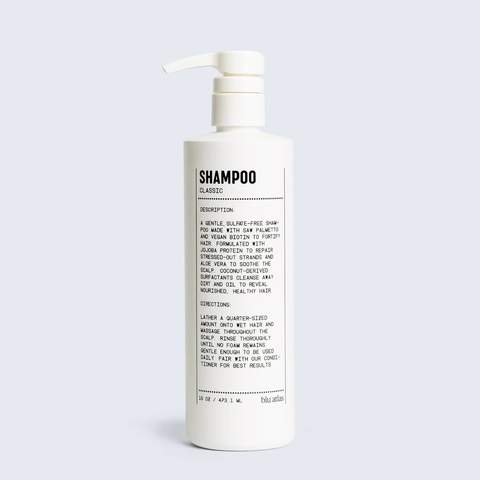 Blu Atlas Natural Shampoo for All Hair Types - Classic Scent - Image 5