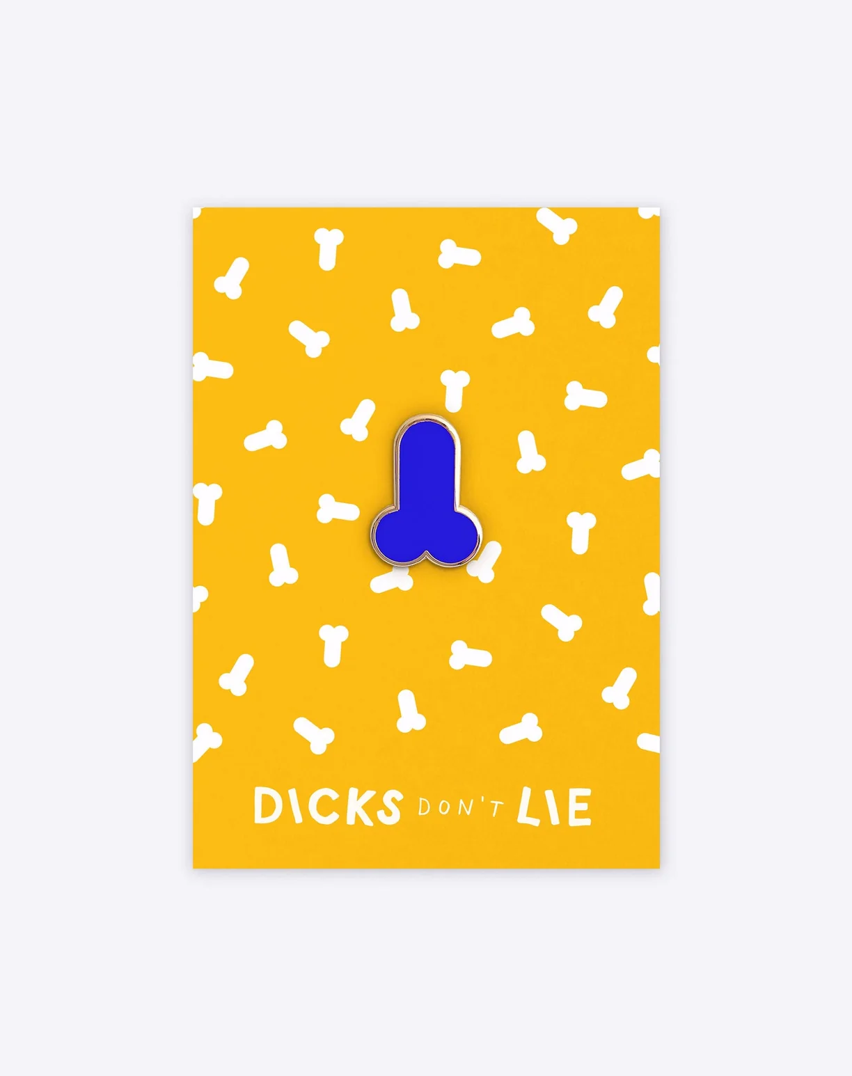 Blue Dick enamel pin by Dicks Don't Lie - Image 4