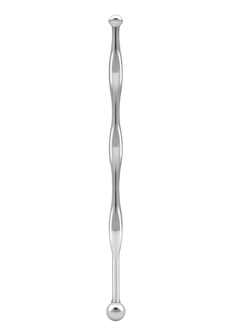 Blue Line Wavy Urethral Sound 6in - Stainless Steel - Image 2