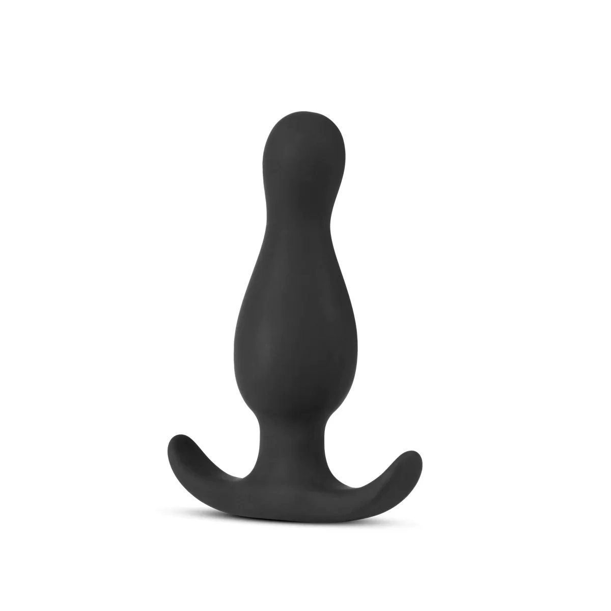 Blush Anal Adventures Platinum Curve Curved Black 3.5-Inch Anal Plug - Image 3
