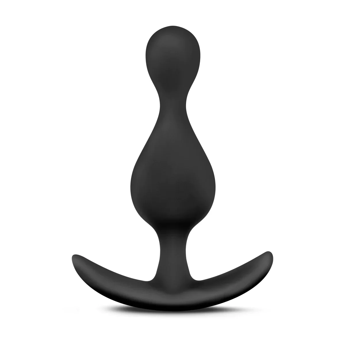 Anal Adventures Platinum Wave Black 4.5-Inch Anal Plug - Image 7