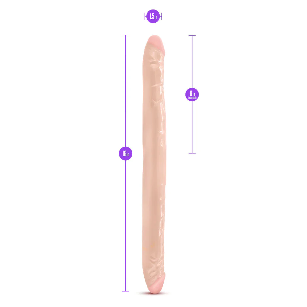 B Yours Beige 16-Inch Long Dildo - Image 2