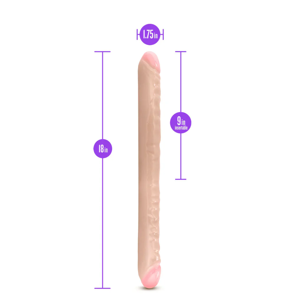 B Yours Beige 18-Inch Long Dildo - Image 2