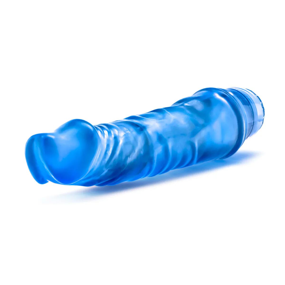 Blush B Yours Vibe 6 Realistic Blue 8.5-Inch Long Vibrating Dildo - Image 5