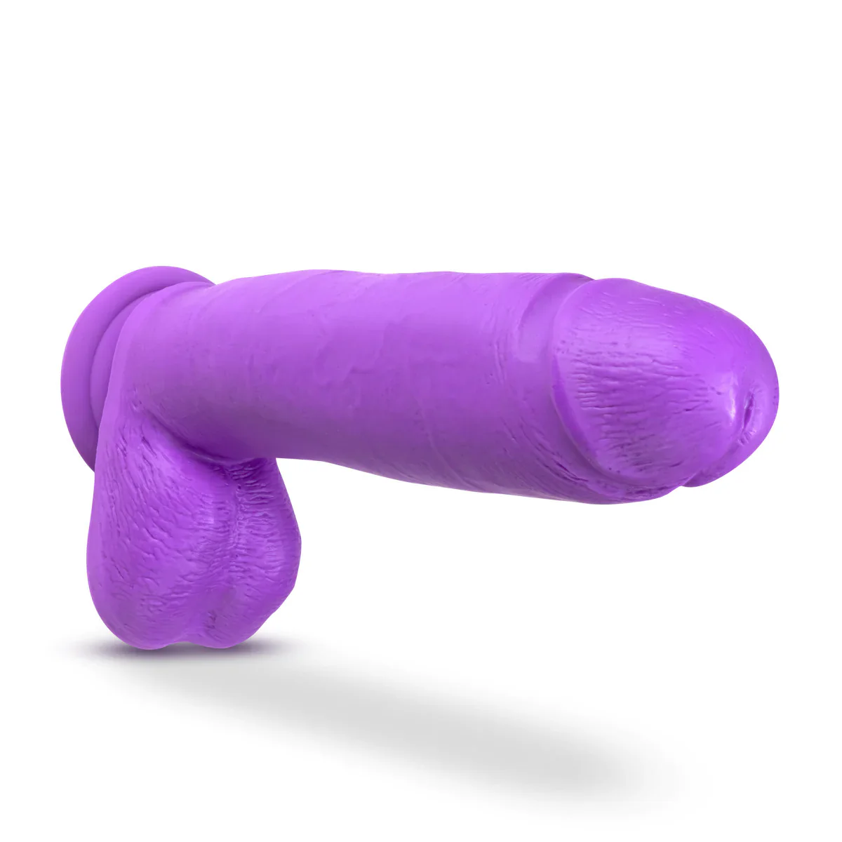 Neo Realistic Neon Purple 10.5-Inch Long Dildo - Image 7