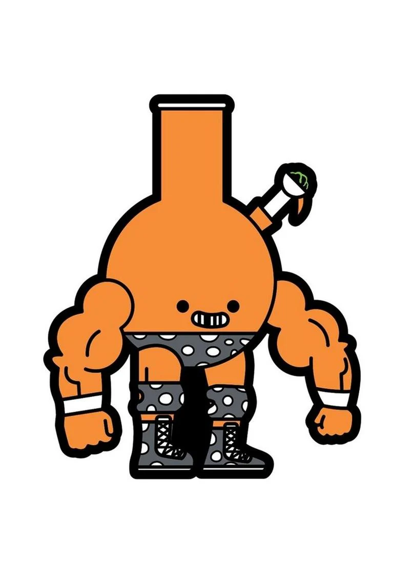 Box Brown Dusty Bong Enamel Pin - Image 2