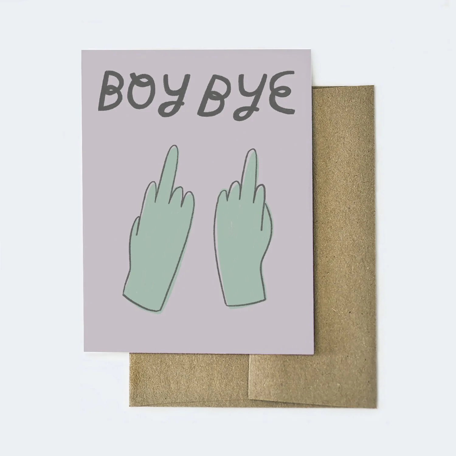 BOY BYE CARD GREETING CARD - Image 2