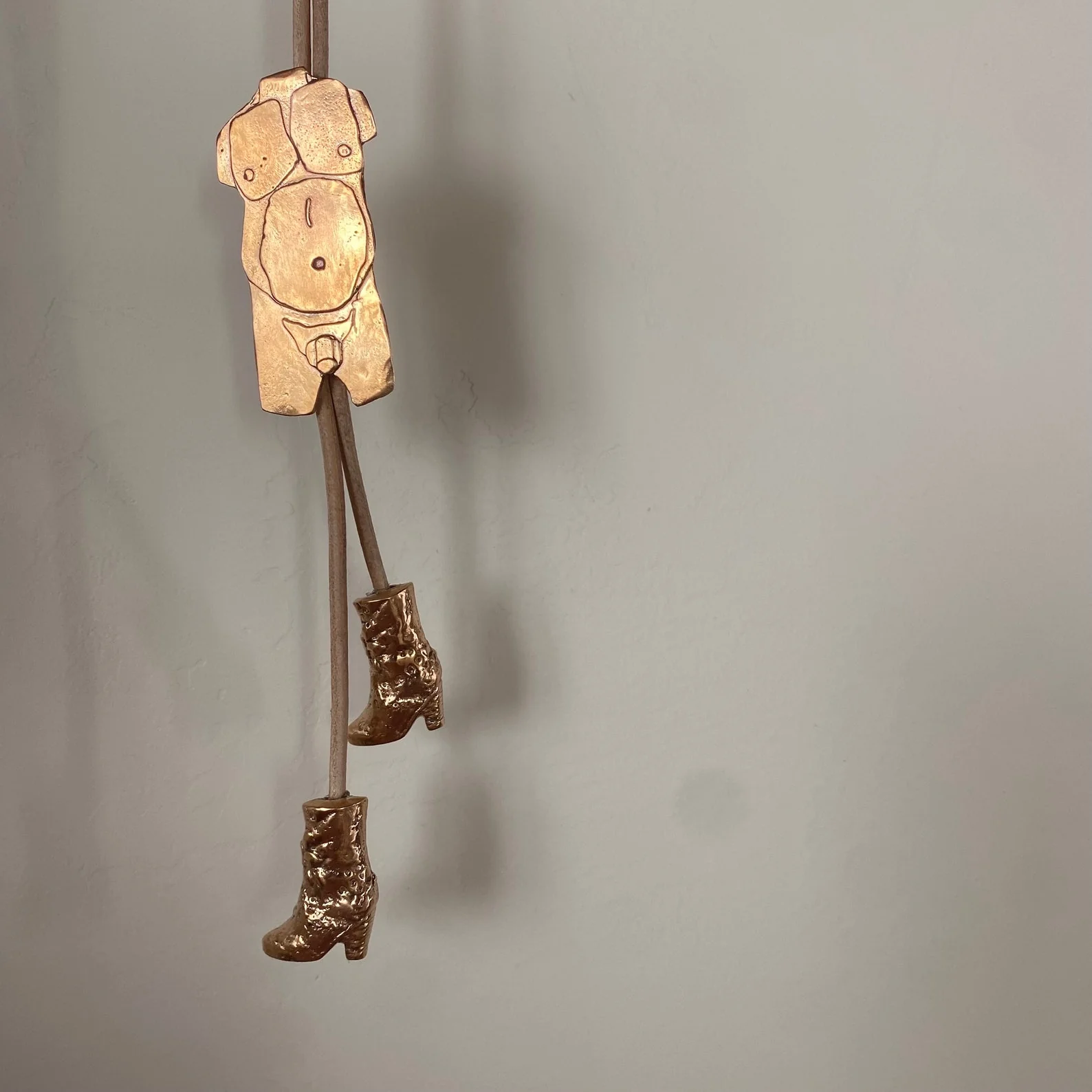 Bronze Bear body bolo tie by Gilty Boy - Image 5