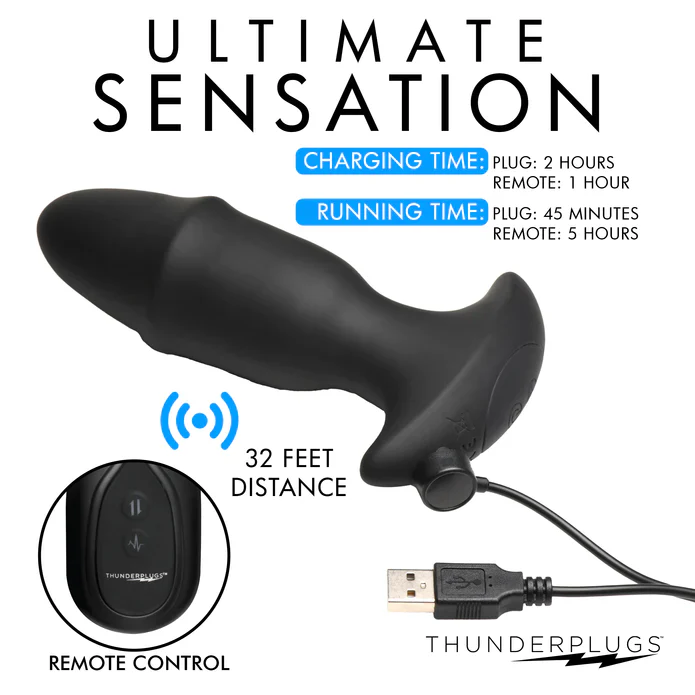Butt Slider 10X Sliding Ring Silicone Missile Plug W/ Remote - Image 9