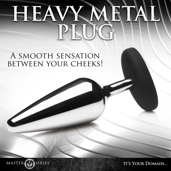 Butt Slut Metal & Silicone Butt Plug - Image 3