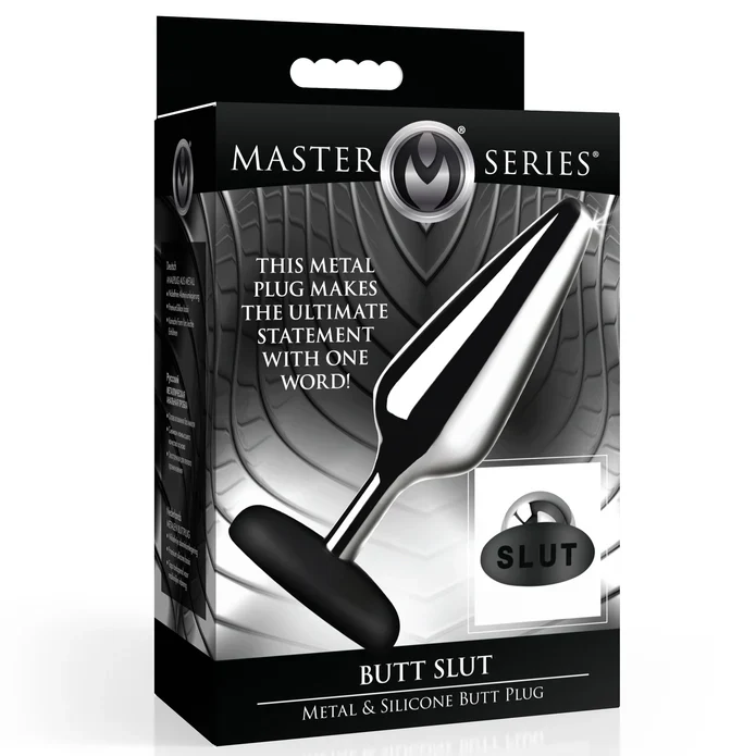 Butt Slut Metal & Silicone Butt Plug - Image 8