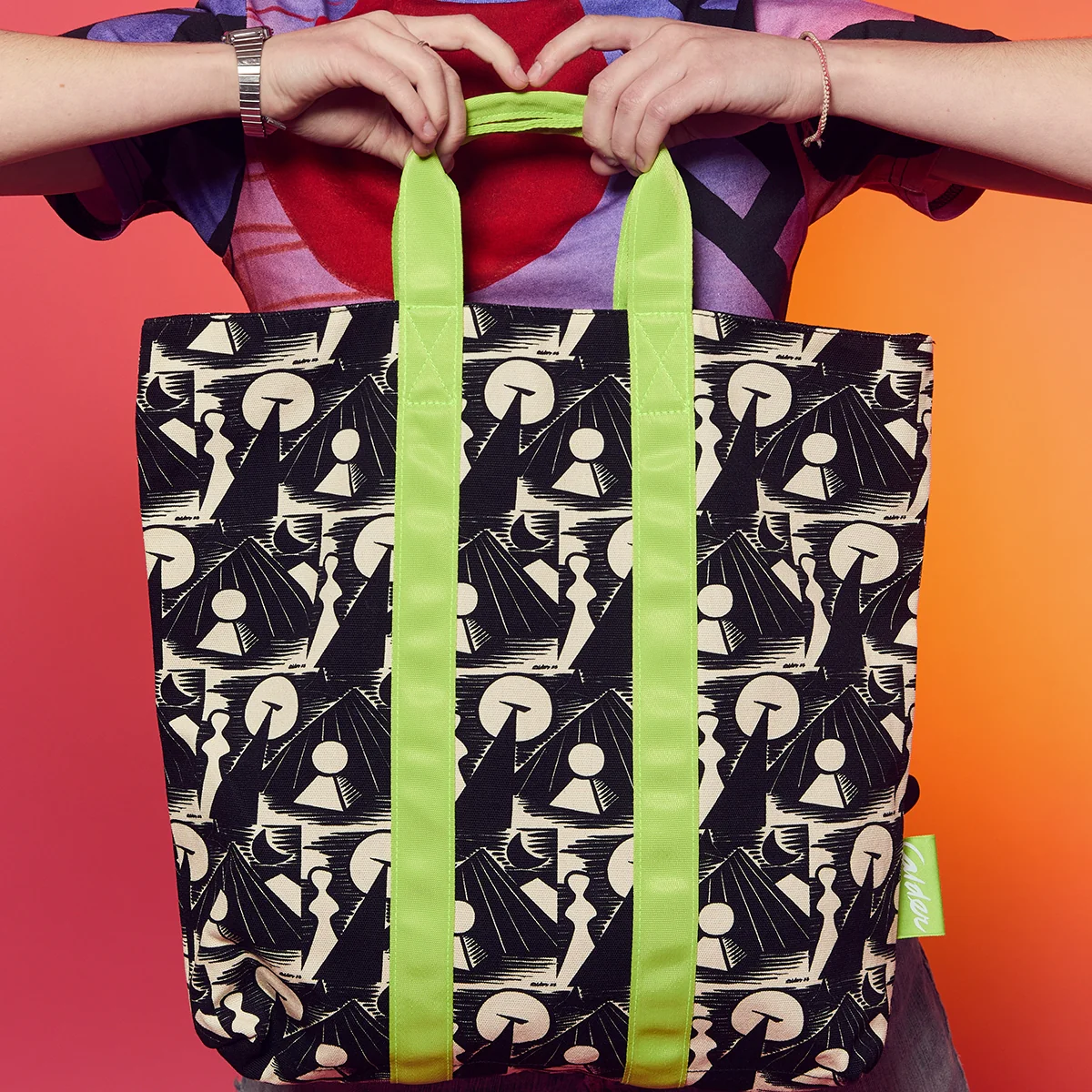 Calder Untitled (1953) All-Over Print Top Handle Tote Bag - Image 4