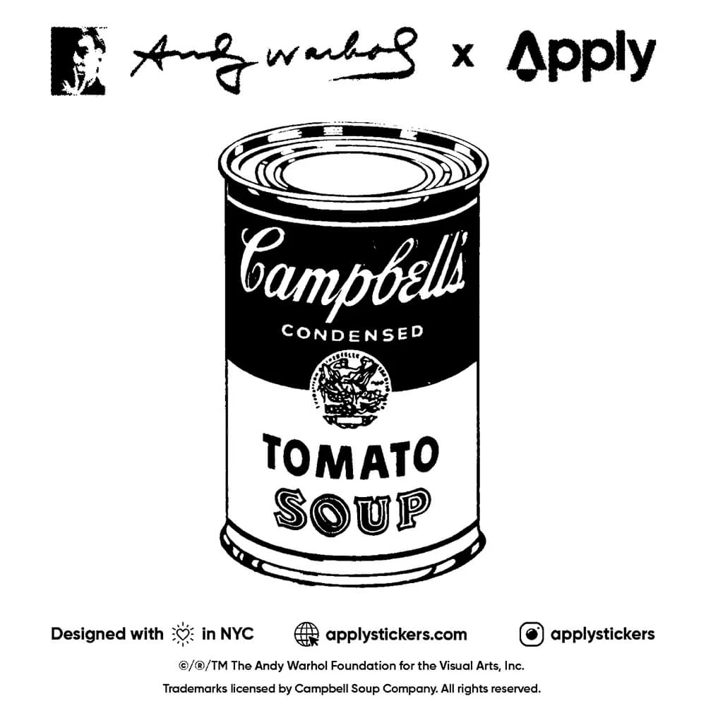 Campbell's Soup Cans By Andy Warhol - Sheet of 9 Stickers - Image 5