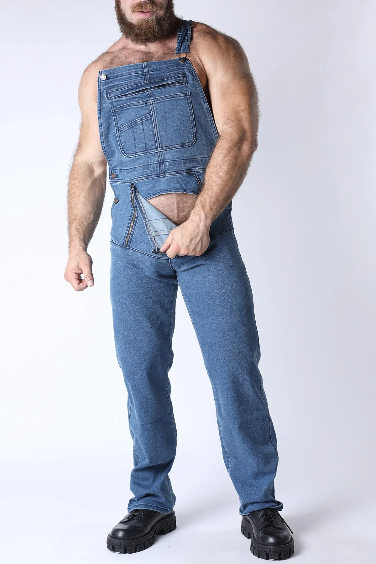 CELLBLOCK 13 Axel Denim Overall - Blue - Image 3