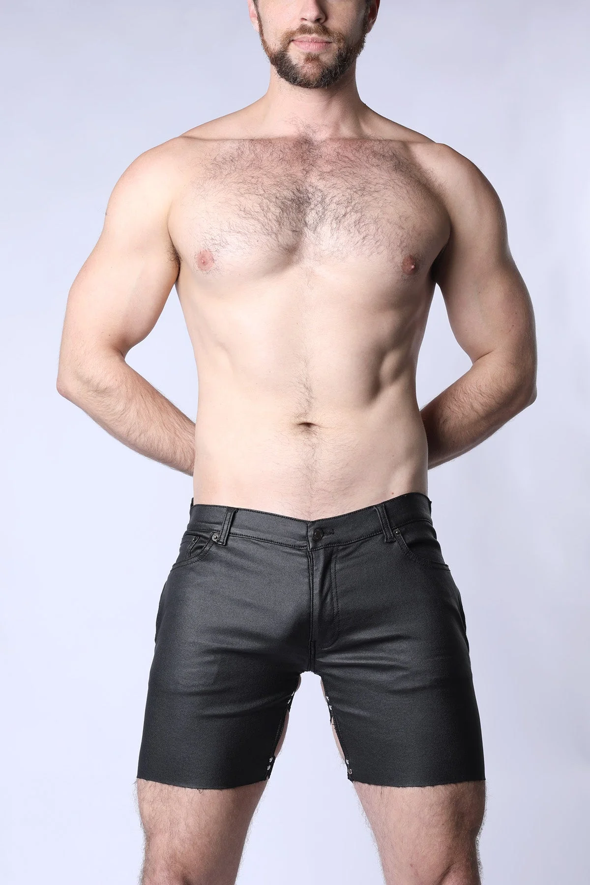 CELLBLOCK 13 Bruin Coated Jock Short V2 - Black - Image 2