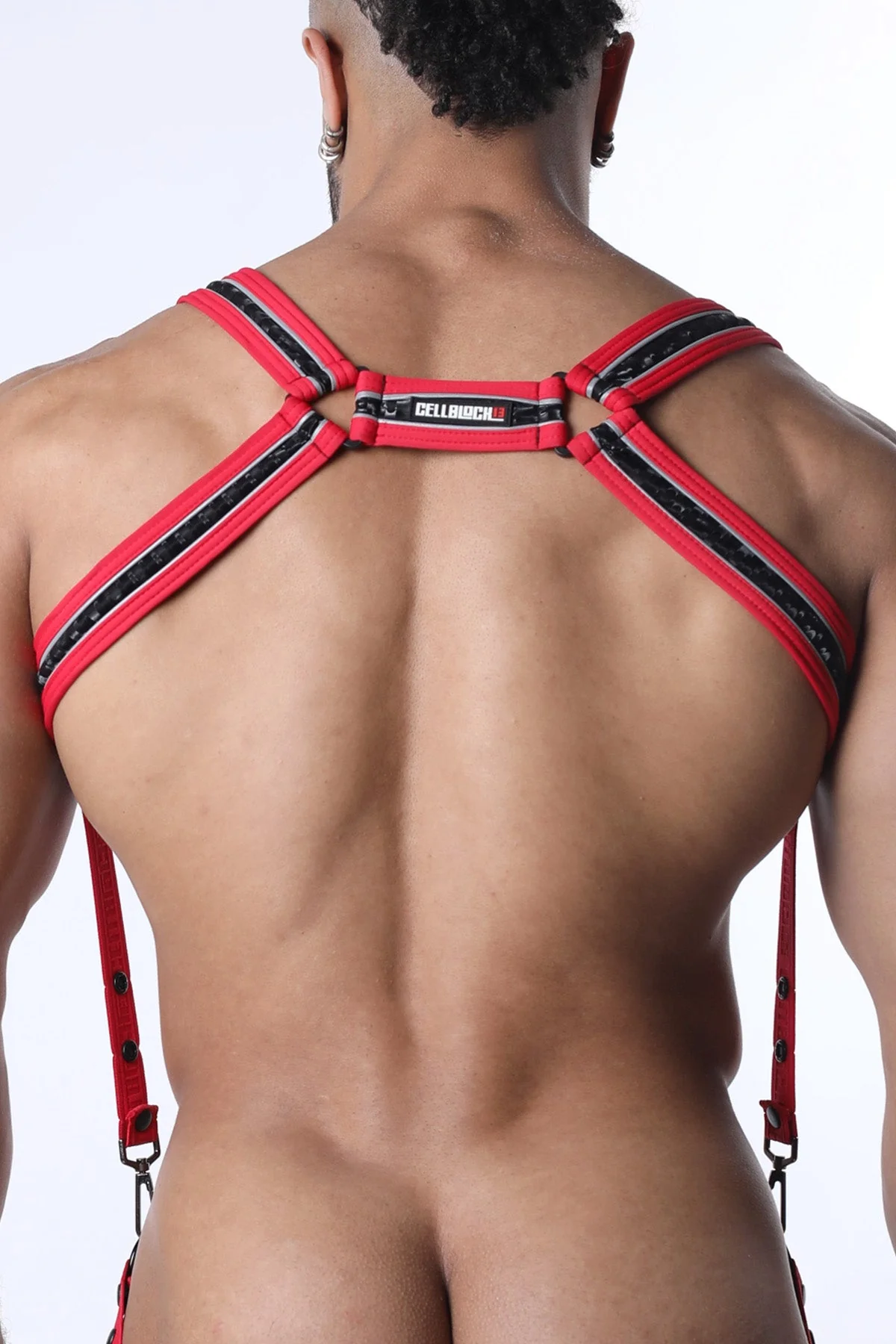CELLBLOCK 13 Carbon Shadow Body Harness - Red - Image 3