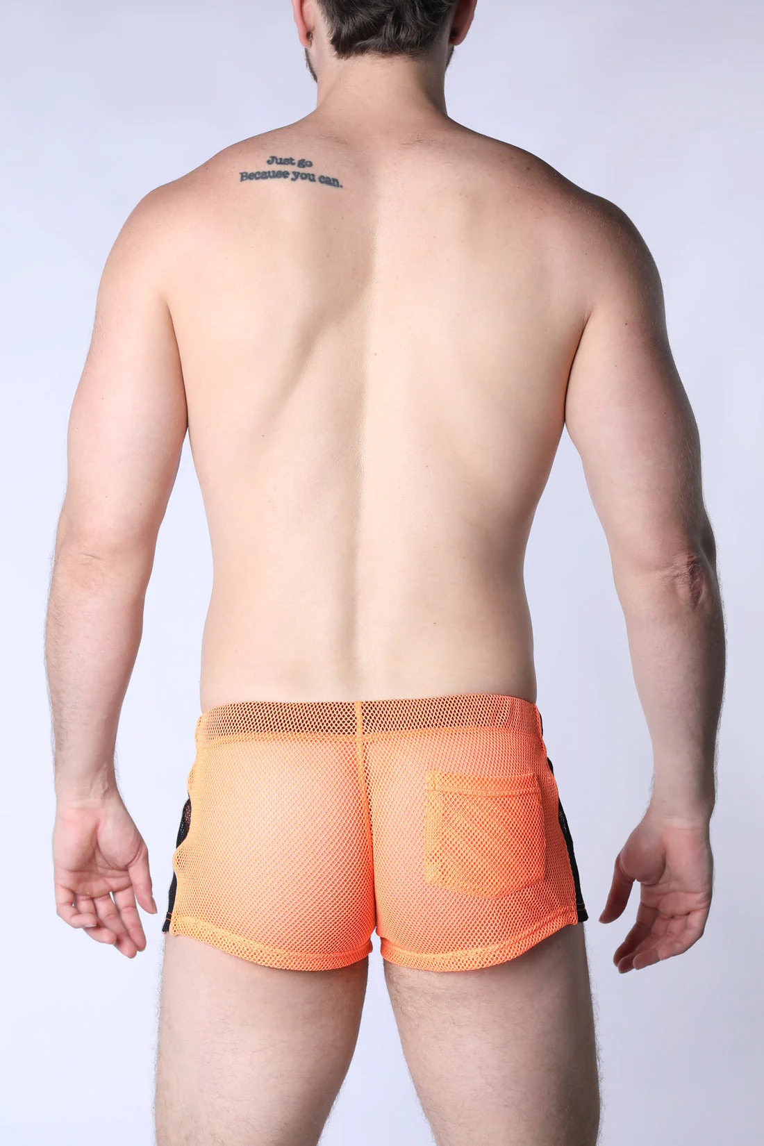 CELLBLOCK 13 Chain Reaction Mesh Jock Short - Orange - Image 3