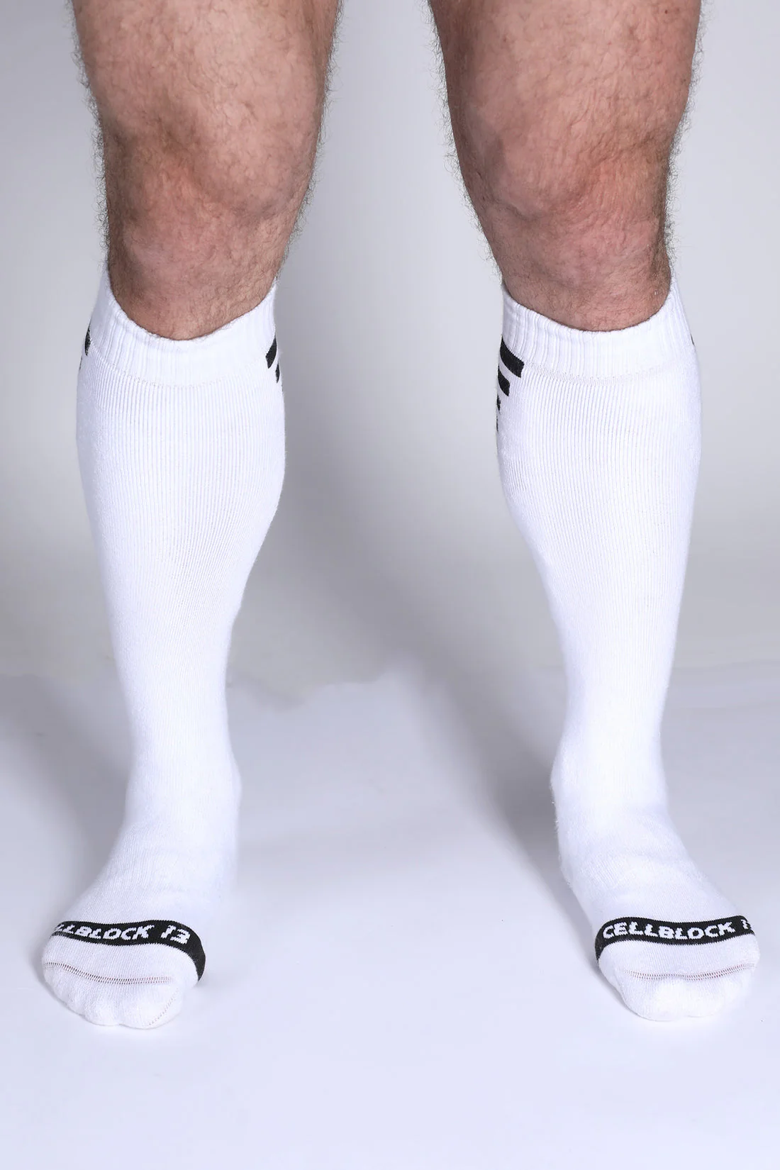 CELLBLOCK 13 Iron Grip Knee High Socks - White - Image 2