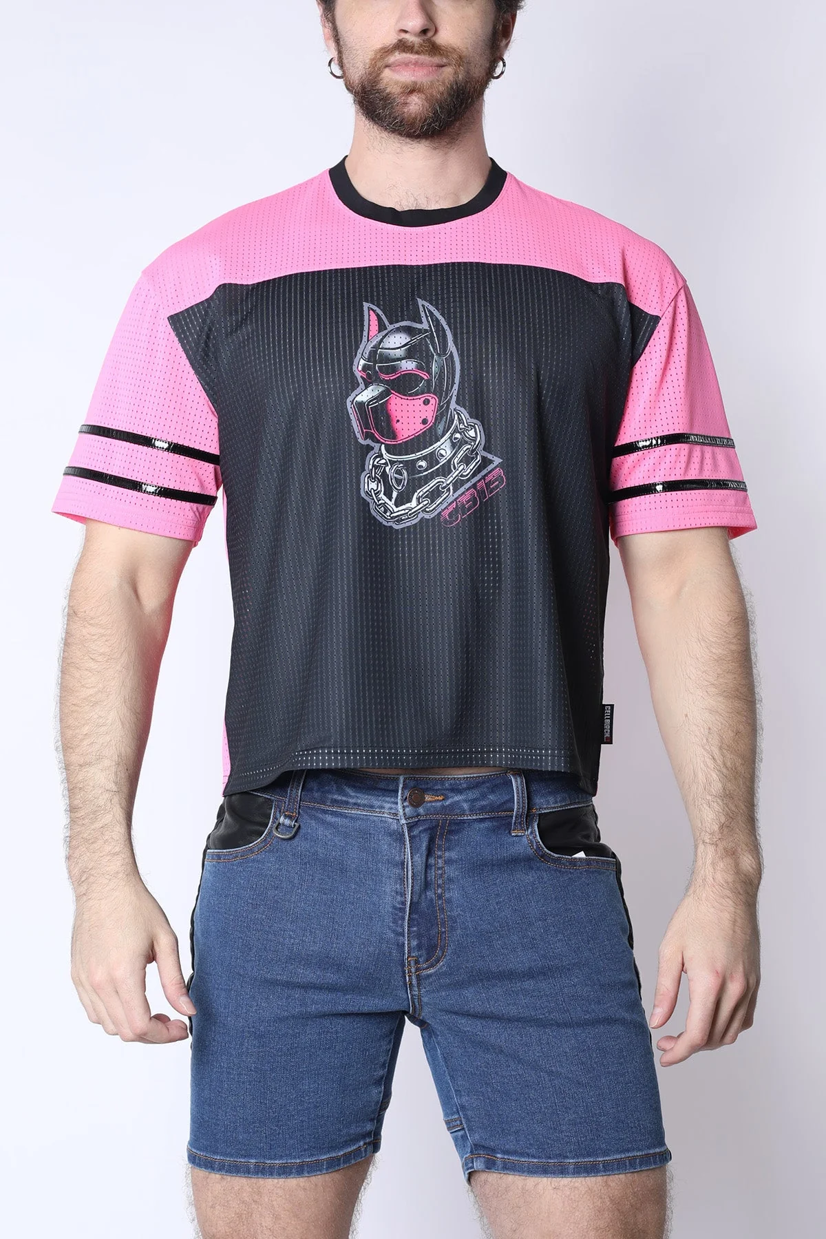 CELLBLOCK 13 Kennel Club DARK PUP Crop Top - Pink - Image 2